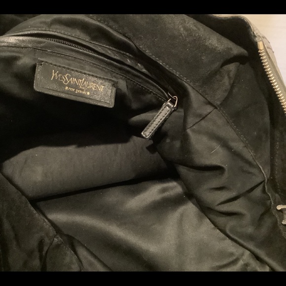 Yves Saint Laurent Downtown Silver Large Bag Tote - Picture 13 of 13